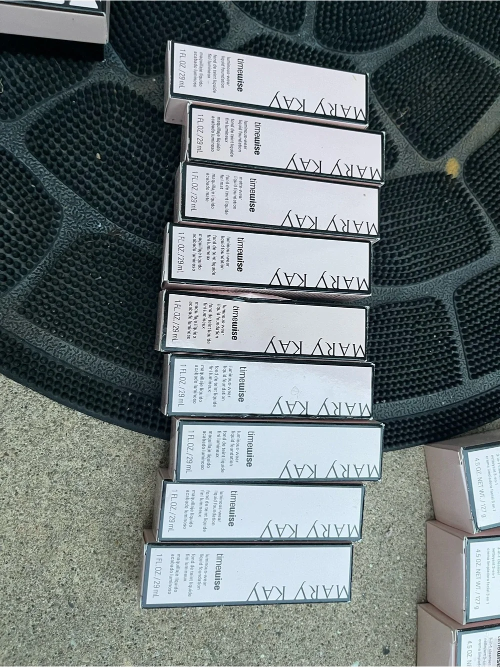 Mary Kay Timewise Skincare Boxes in Light Pink and Silver